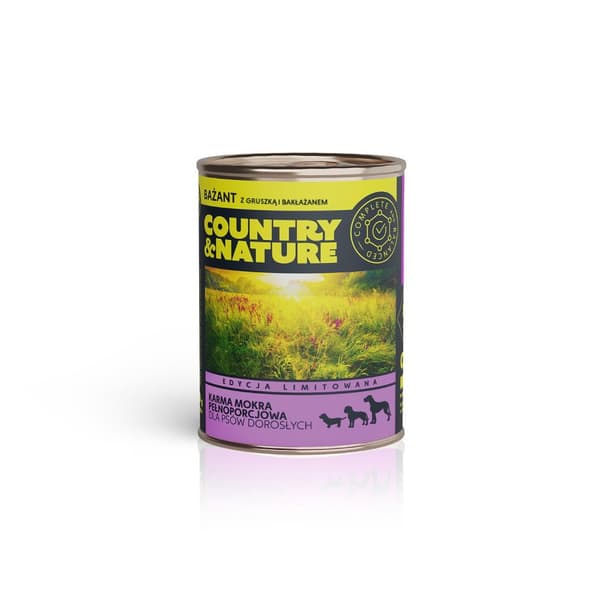 Country & Nature - Fasan med päron och aubergine - 800g