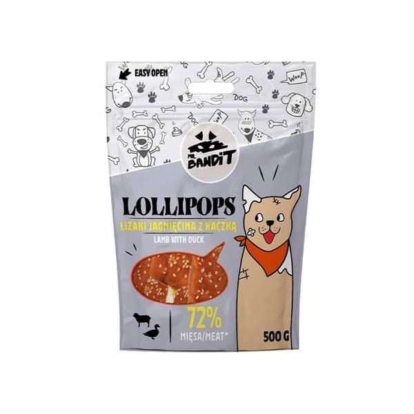 Mr. Bandit - LOLLIPOPS - Lollipops - Lam med and - 500g