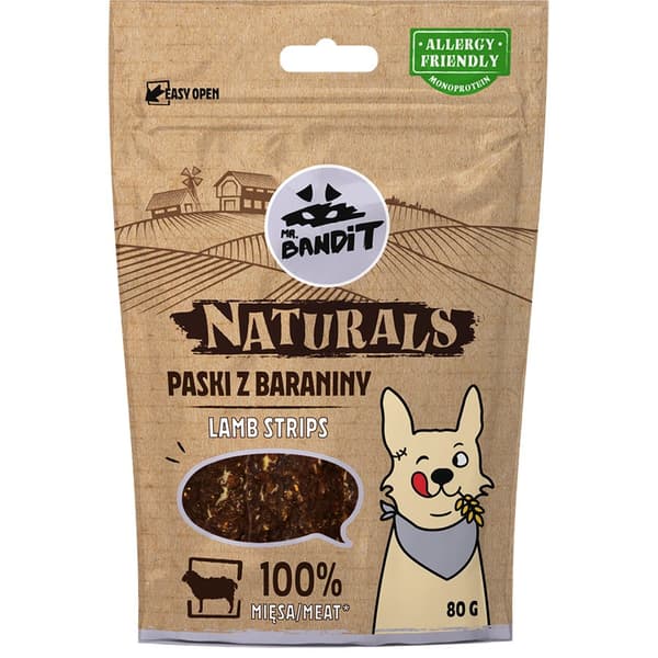 Herra BANDIT NATURALS - Lammassuikaleet - 80g