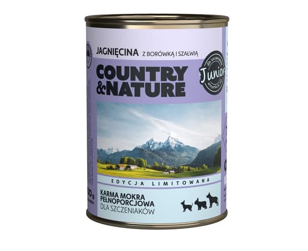 Country & Nature - Junior - Karitsanruoka mustikoilla ja salvialla - 400 g