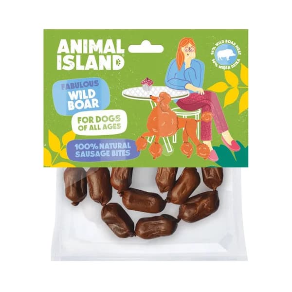 Animal Island - Vildsvinepølser - 100g