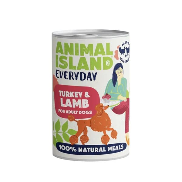 Animal Island - Kalkun & Lam - 400g - vådfoder til hunde