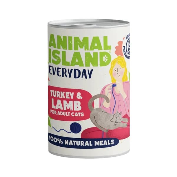 Animal Island - Kalkun & Lam - vådfoder til katte - 400 g