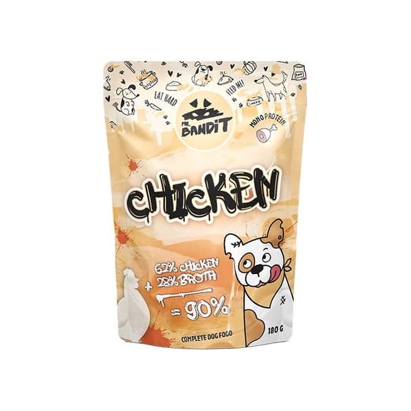 Herra BANDIT - Kana - Märkäruoka koiralle - 180g