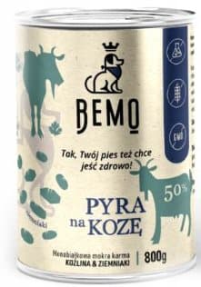 BEMO - PYRA na KOZĘ - Monoprotein våd hundefoder Ged - 800g