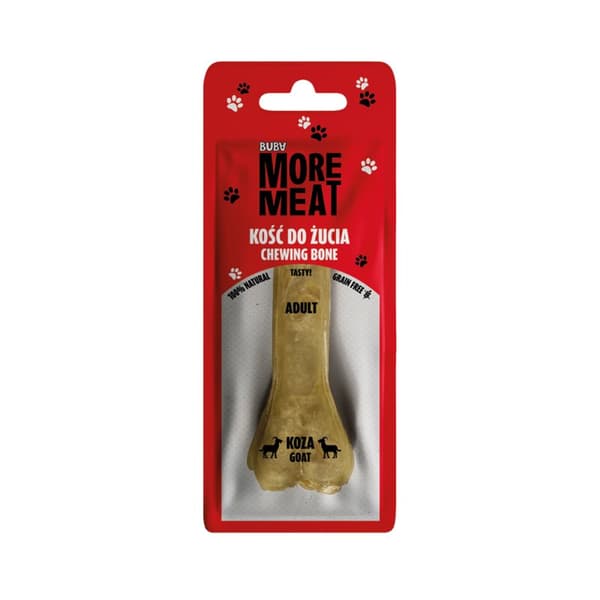 BUBA - More Meat - Hårdt Tyggeben - Ged - 12cm