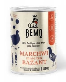 BEMO - MORÖTTER för mig denna FASAN - Monoprotein hundfoder - fasan - 800g