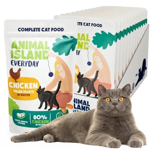 Animal Island - Kattpåse - Kyckling - 12x 85g