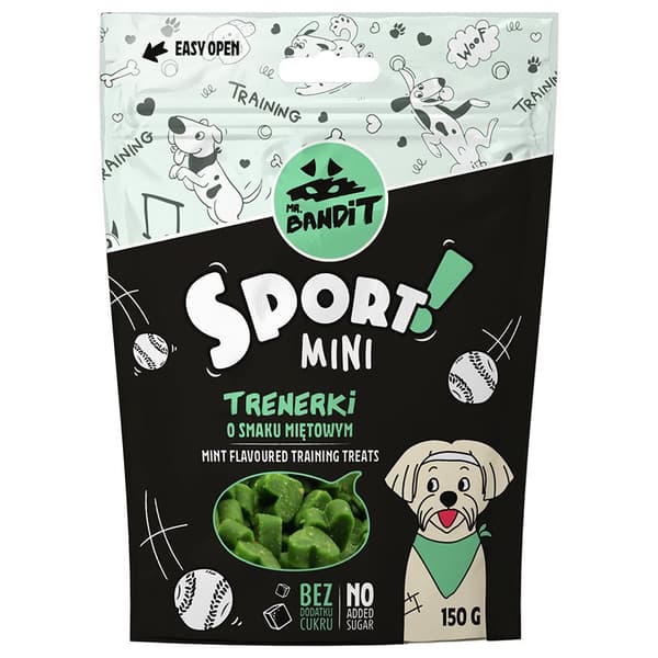 Herra BANDIT - Sport MINI - Lenkkarit mintunvihreät - 150g