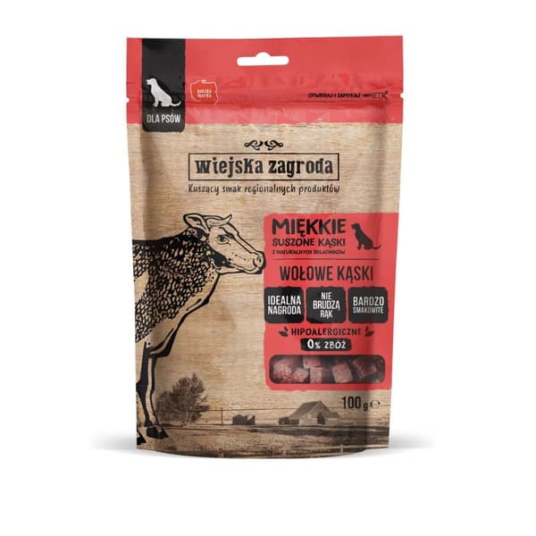 Wiejska Zagroda - Naudanpalat - Pehmeät kuivatut puremat - 100g