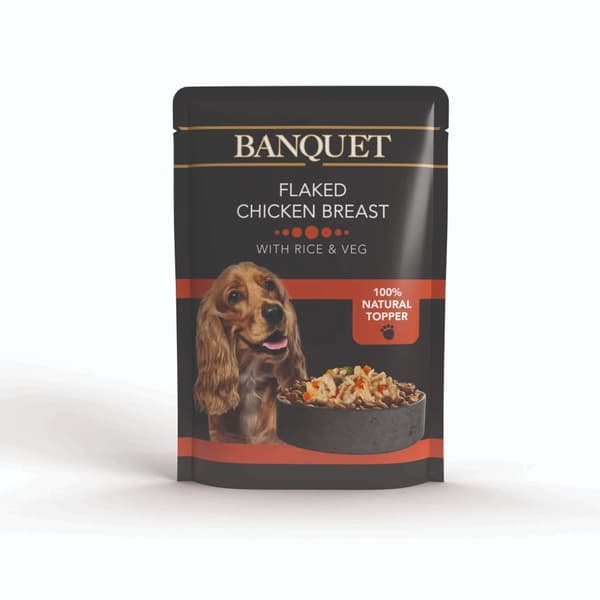 BANQUET - Kycklingflingor med ris och grönsaker - 100g