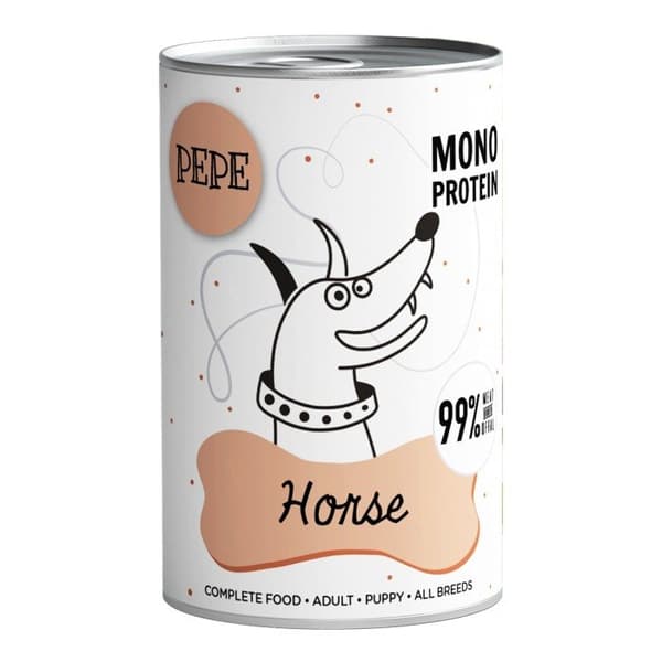 PEPE - Hästkött - Våtfoder för hundar - 400g