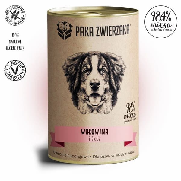 PET PAKA - Nötkött och sill - 400g