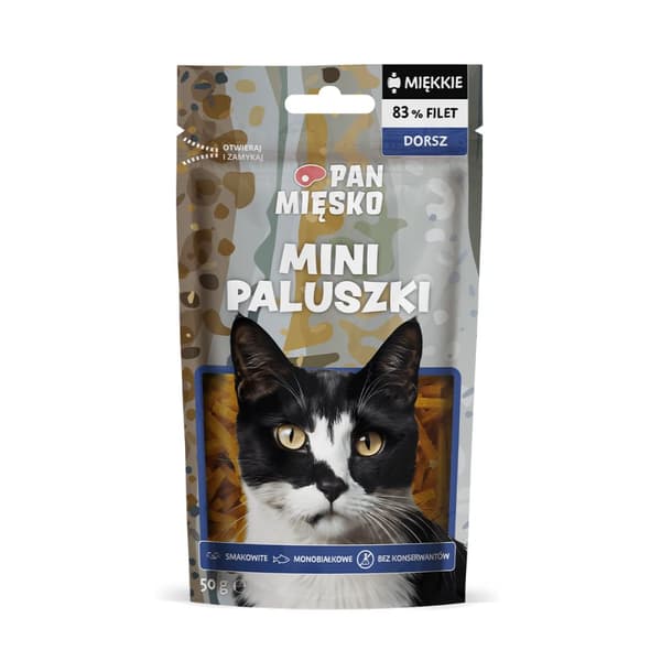 Mr. Meat - Kissanherkku - Mini-turskatikut - 50 g