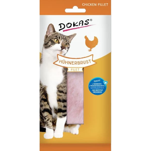DOKAS - Kattgodis - Kycklingfilé - 22g