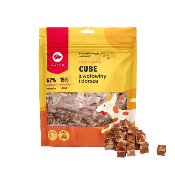 MACED - Oksekød og torsketerning - 500g