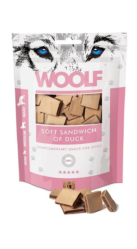 WOOLF - Bløde ande-sandwiches - 100g