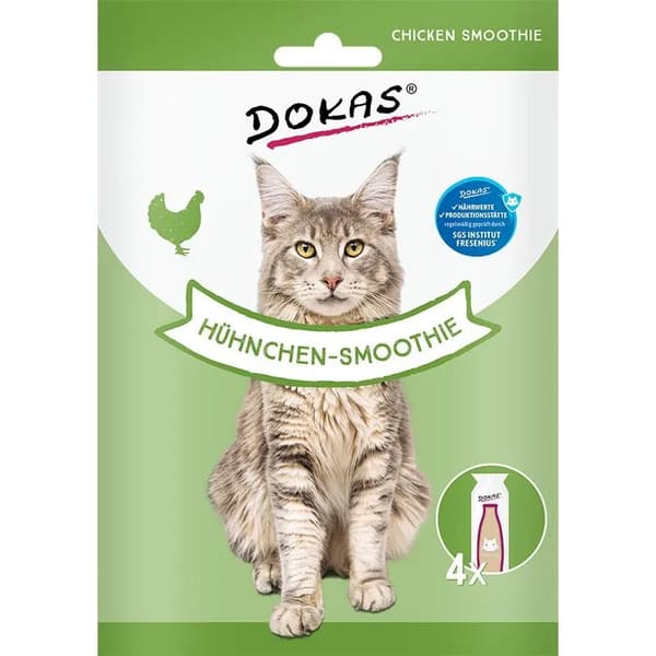 Dokas - SMOOTHIE KYLLING - kattegodbidder - tube - 4x 30g
