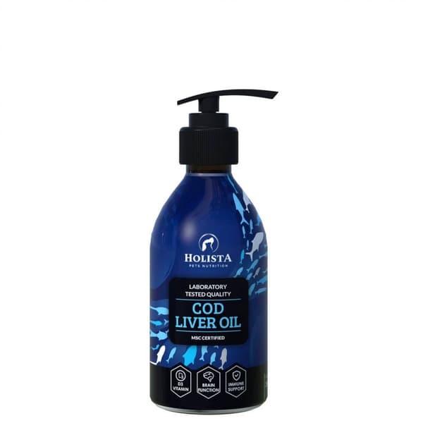 HOLISTA - Torskleverolja för hundar och katter - 100 ml