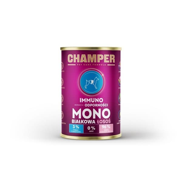 CHAMPER - IMMUNO - Laks - 400g - Morka Hundefoder