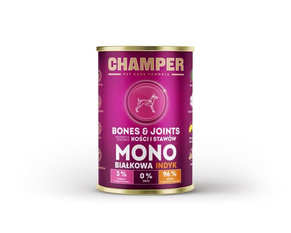 CHAMPER - BEN & LEDER - Kalkon - 400g - Morka Hundfoder