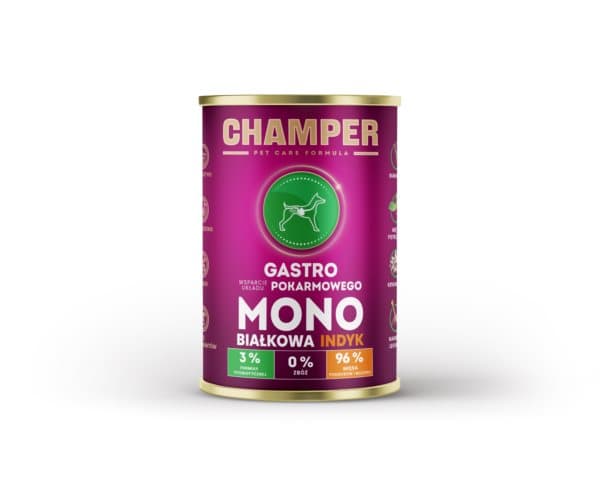 CHAMPER - GASTRO - Kalkkuna - 400g - Morka Koiranruoka