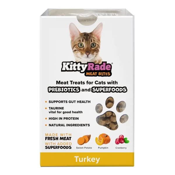 KittyRade - Kattegodbidder med præbiotika - Kalkun - 100 g