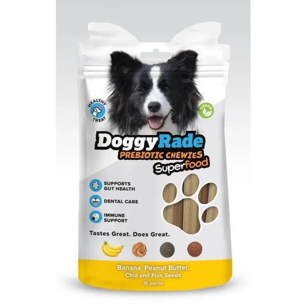 DoggyRade - Prebiotiska snacks - Banan, jordnötssmör, chia - 16 st