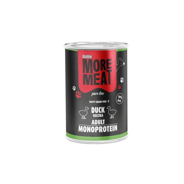 BUBA - More Meat - Monoproteinfoder til voksne hunde - And - 400 g