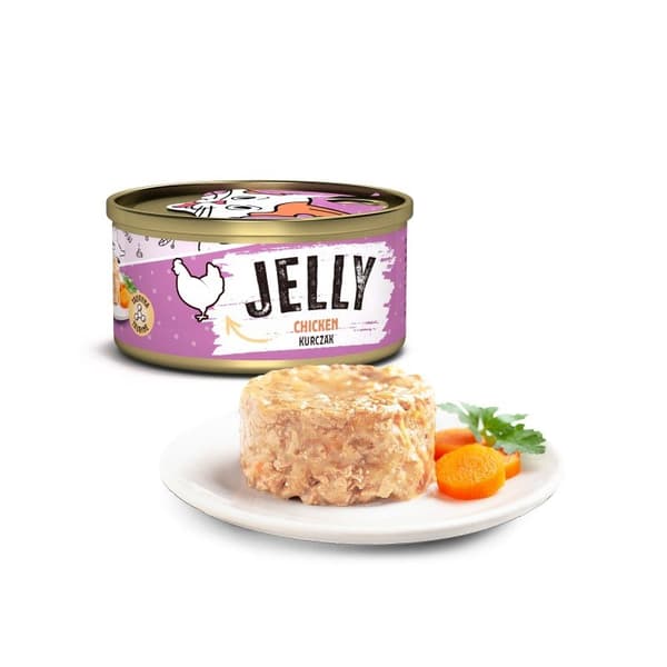 HERR. BANDIT - GELÉ - Kyckling - 80g - Köttburk för katt