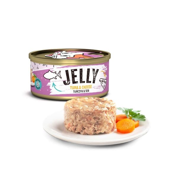 HERR. BANDIT - JELLY - Tonfisk med ost - 80g - Köttburk för katt