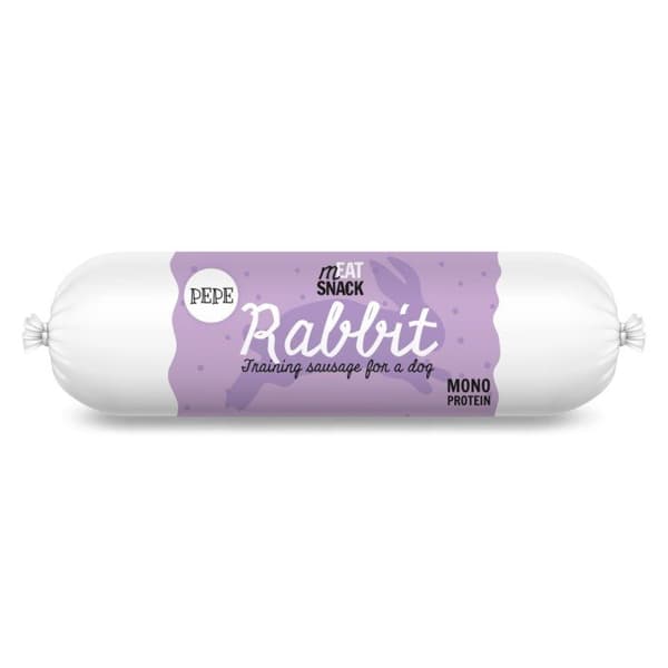PEPE - Pølse - Kanin - Vådfoder til hunde - 200g
