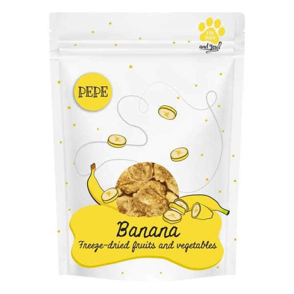 PEPE - Frysetørret banan - 30g
