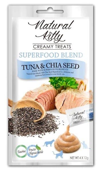 Natural Kitty - Superfood Sauce - Tun og Chiafrø - 4x 12g
