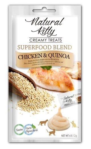 Natural Kitty - Superfood Sauce - Kylling og Quinoa - 4x 12g