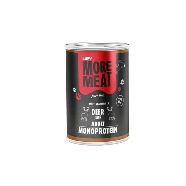 BUBA - More Meat - Monoproteinfoder til voksne hunde - Hjorte - 400 g