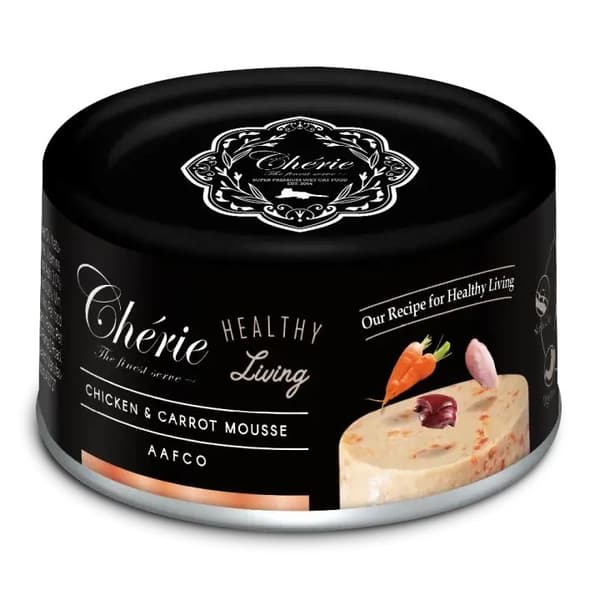 CHERIE - Kylling- og gulerodsmousse - 80 g - Kattegodbidder