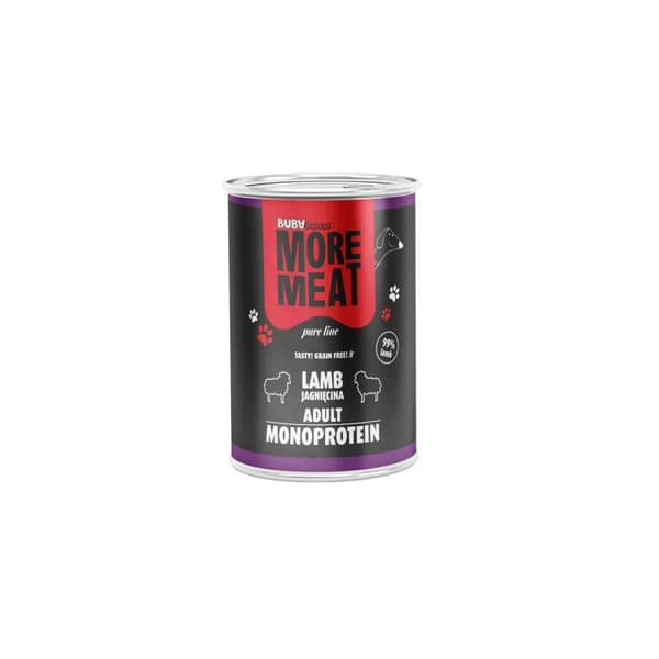 BUBA - More Meat - Monoproteiiniruoka aikuisille koirille - Lammas - 400 g