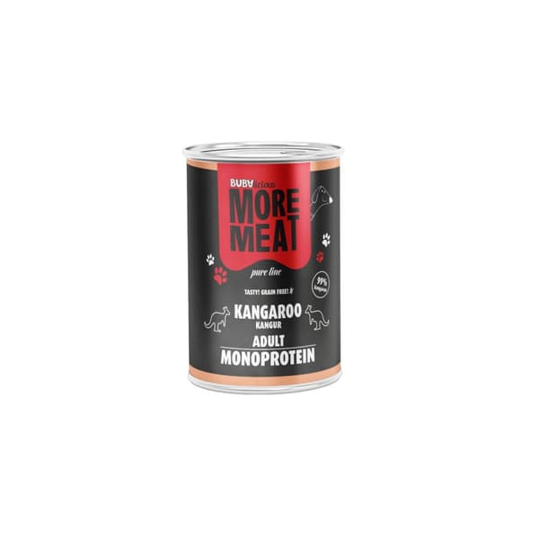 BUBA - More Meat - Monoproteinfoder til voksne hunde - Kænguru - 400 g