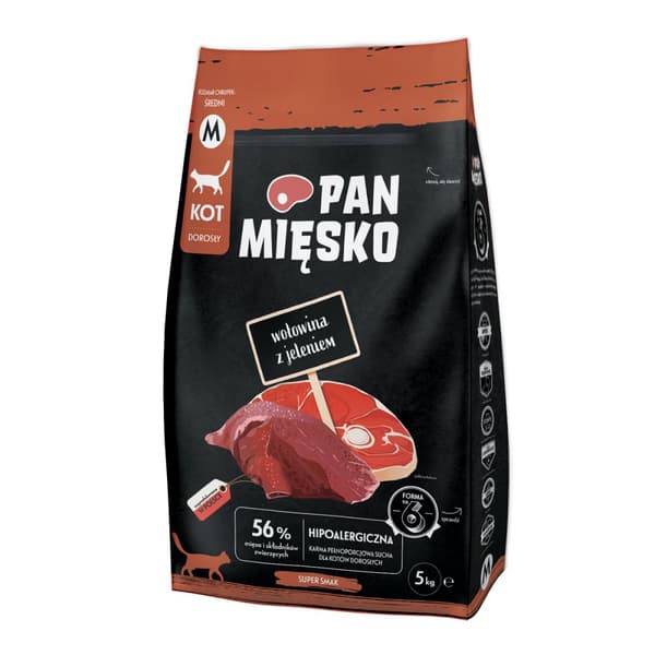 Mr. Meat Cat - Nötkött med Hjort - 5 kg