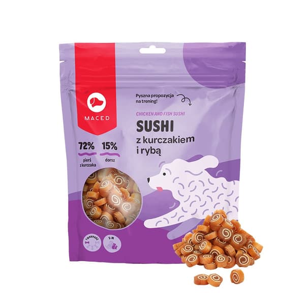 MACED - Sushi med kylling og fisk - 500g