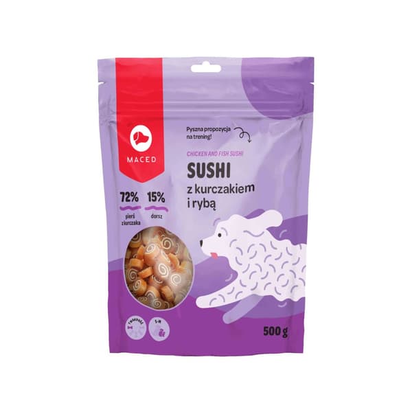 MACED - Sushi med kylling og fisk - 500g