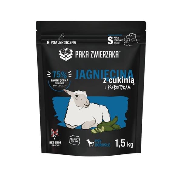 Eläinpaketti - Karitsa ja kesäkurpitsa "S" - 1,5 kg