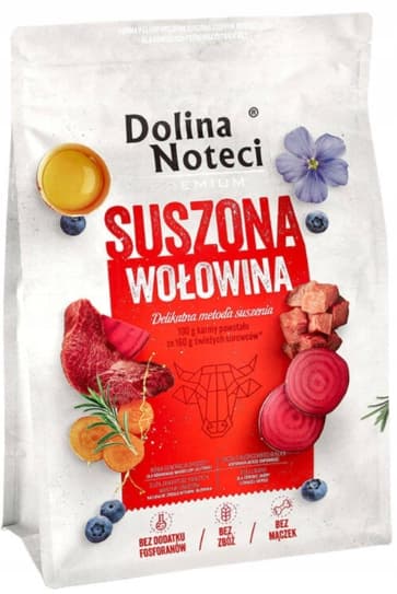DOLINA NOTECI PREMIUM torrfoder för hundar NÖTKÖTT 3 kg