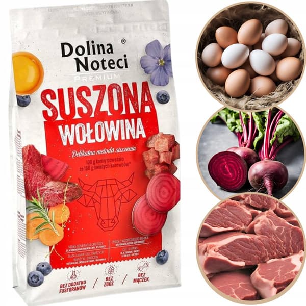 DOLINA NOTECI PREMIUM torrt hundfoder NÖTKÖTT 9 kg