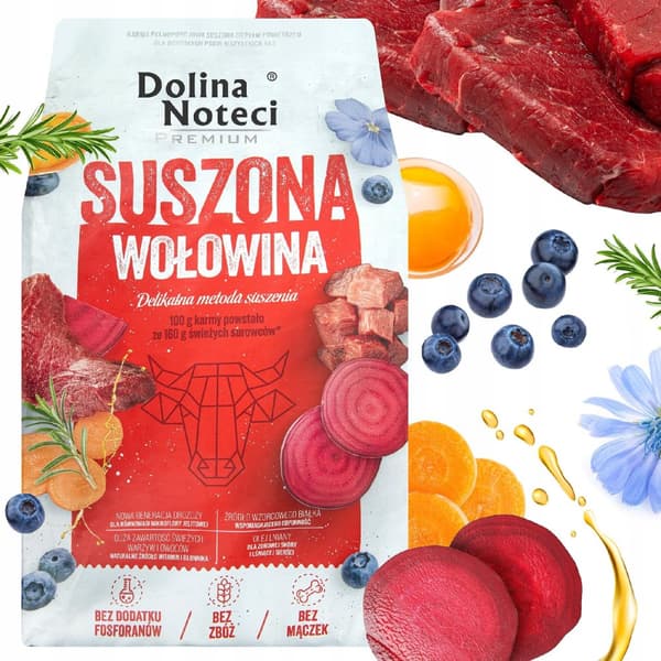DOLINA NOTECI PREMIUM torrt hundfoder NÖTKÖTT 9 kg