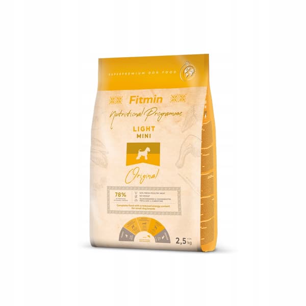 FITMIN Dog Light Mini kuiva koiranruoka pienille roduille Original 2,5 kg
