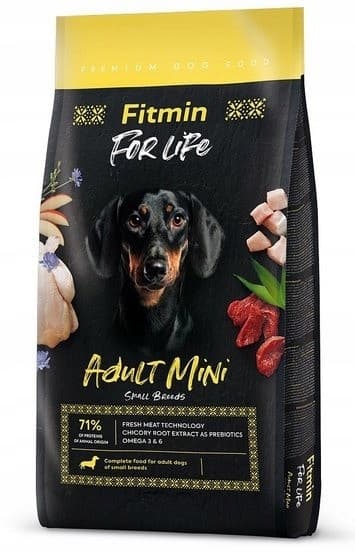 FITMIN Dog For Life Adult Mini torrfoder för hundar KYCKLING 2,5 kg