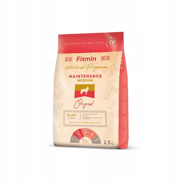 FITMIN Dog Maintenance Medium -kuiva koiranruoka ORIGINAL 2,5 kg