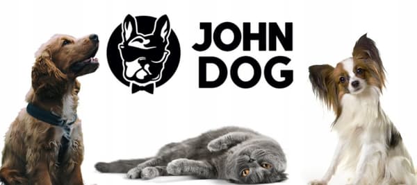 JOHN DOG torrfoder för hundar med medelstora och stora raser VIT FISK OCH LAX 12 kg